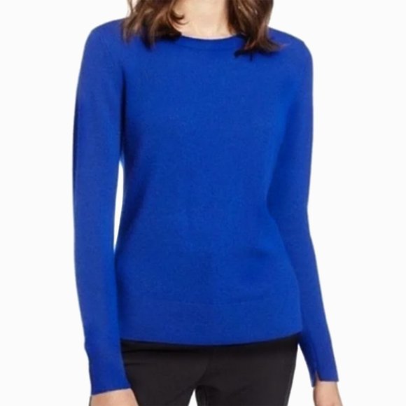 CHARTER CLUB Luxury Cashmere Royal Blue Sweater – Women’s M - Picture 3 of 7